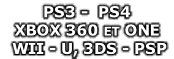 Réparation PS3, XBOX 360, Wii, 
Nintendo DS, PSP
