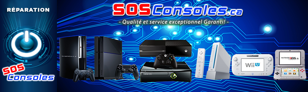 Réparation Sony PS3, XBOX 360, Nintendo Wii, DS, PSP et Autres à Québec!